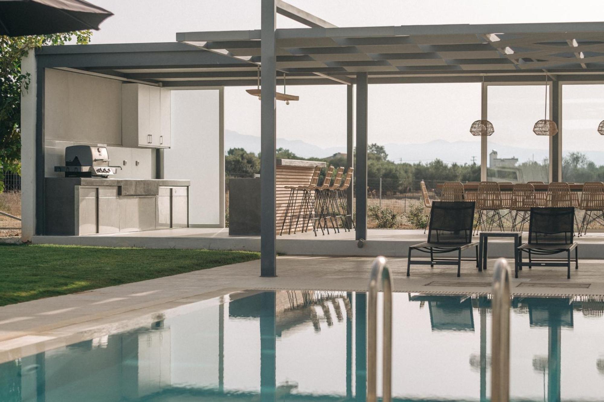 Helios A Modern Large Villa With Private Pool Set In A Quiet Location Stavrós Exteriér fotografie